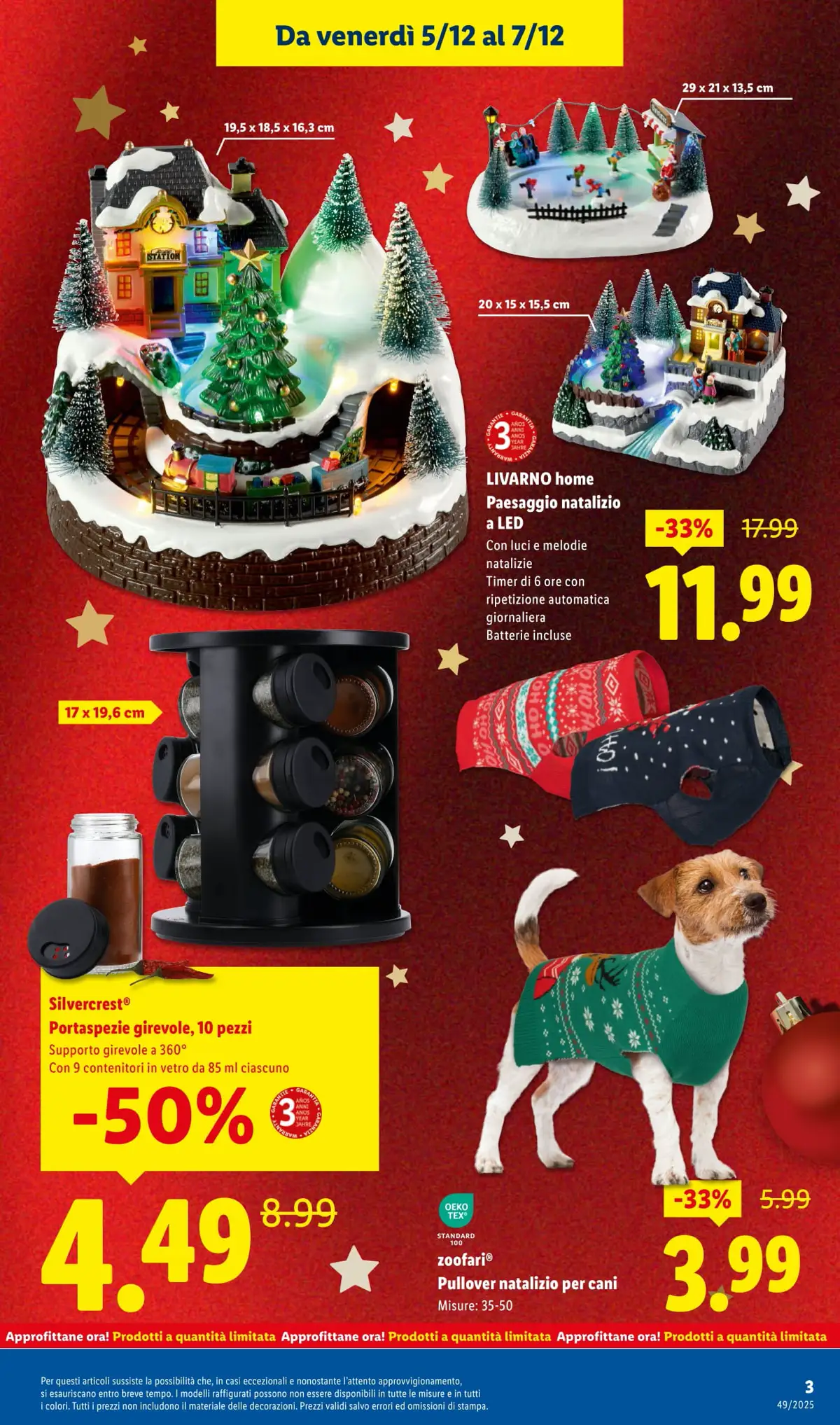Volantino Lidl Mega Affari fino al 50% dal 5 al 7/12/2025