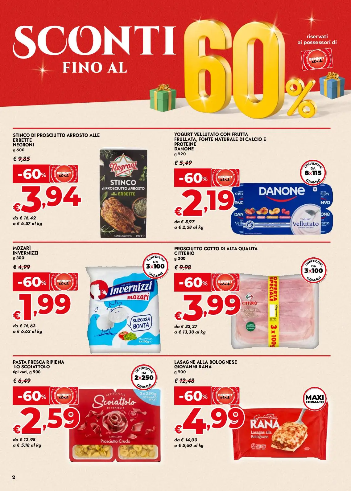 Volantino Bennet Sconti fino al 60% dal 4 al 17/12/2025