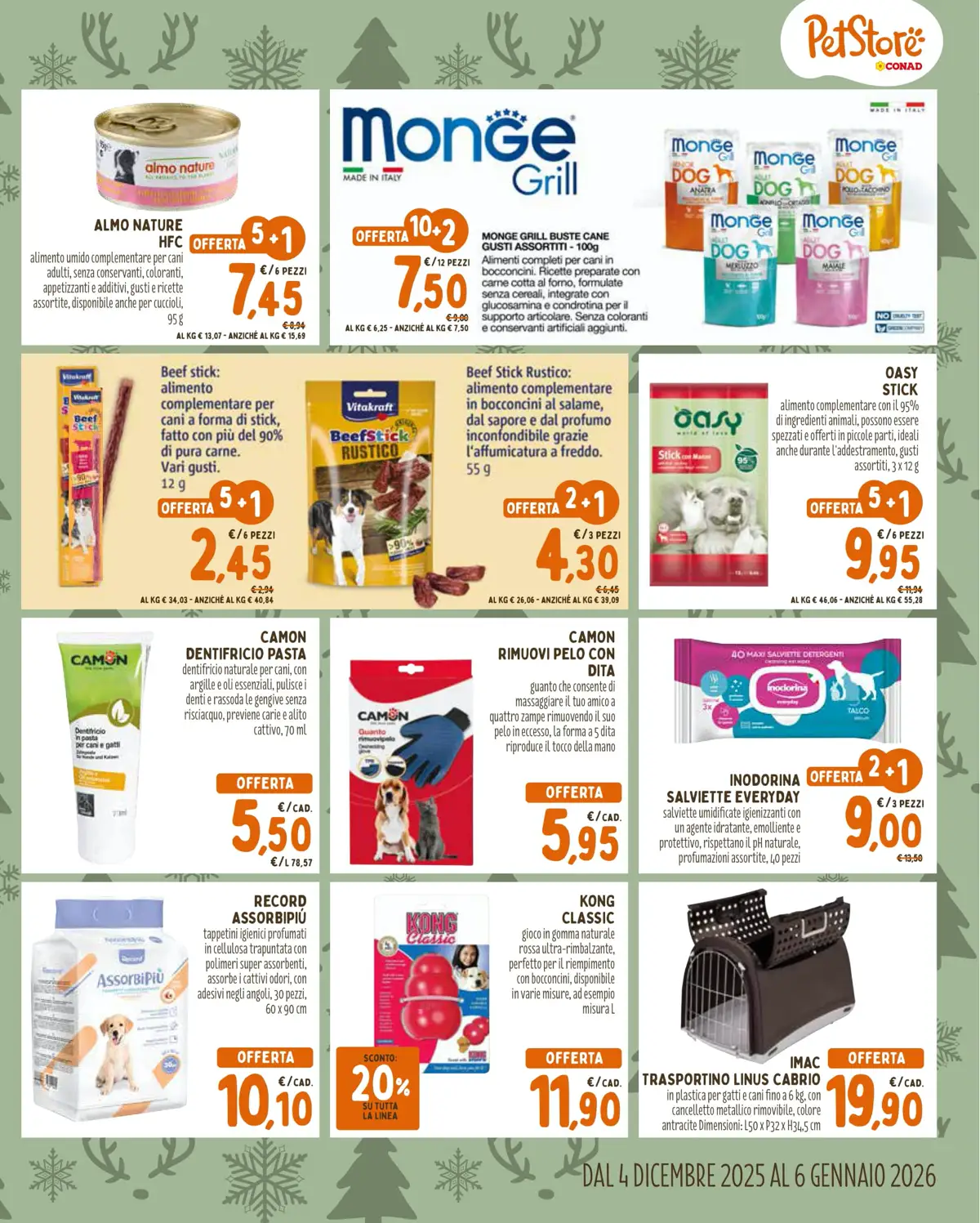 Volantino Conad PetStore Offerte dal 4/12/2025 al 6/01/2026