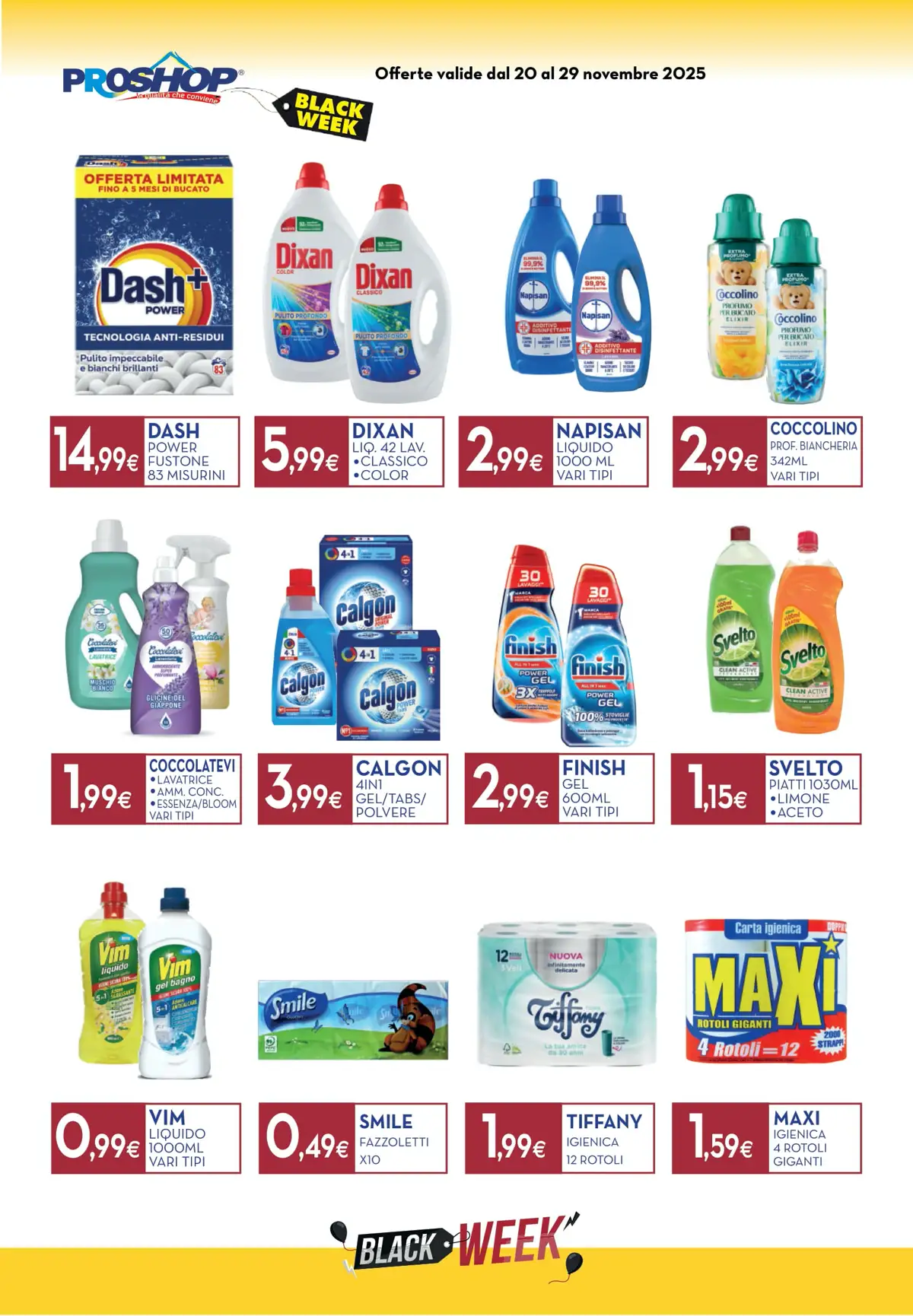 Volantino Proshop Black Week dal 20 al 29/12/2025