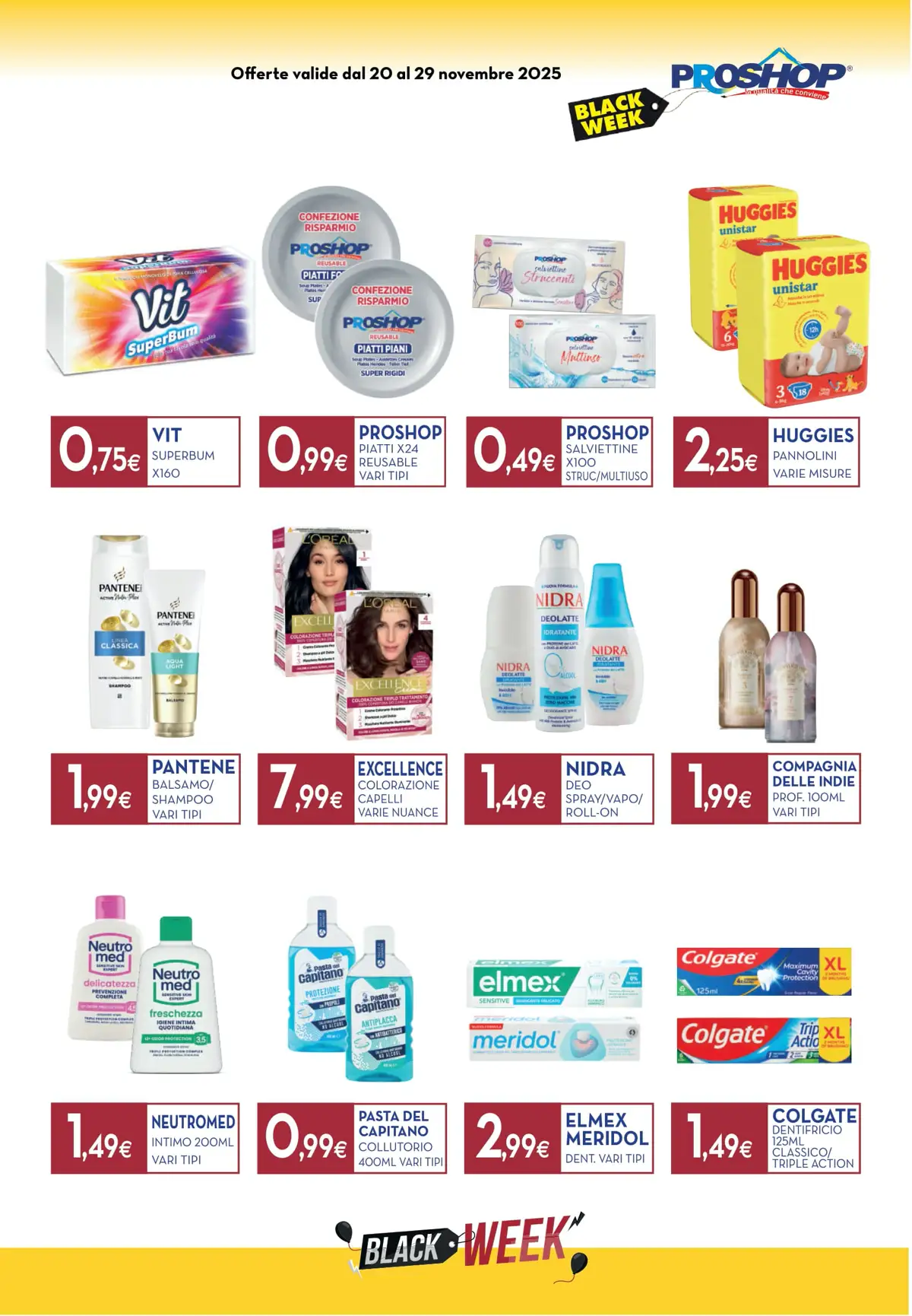 Volantino Proshop Black Week dal 20 al 29/12/2025
