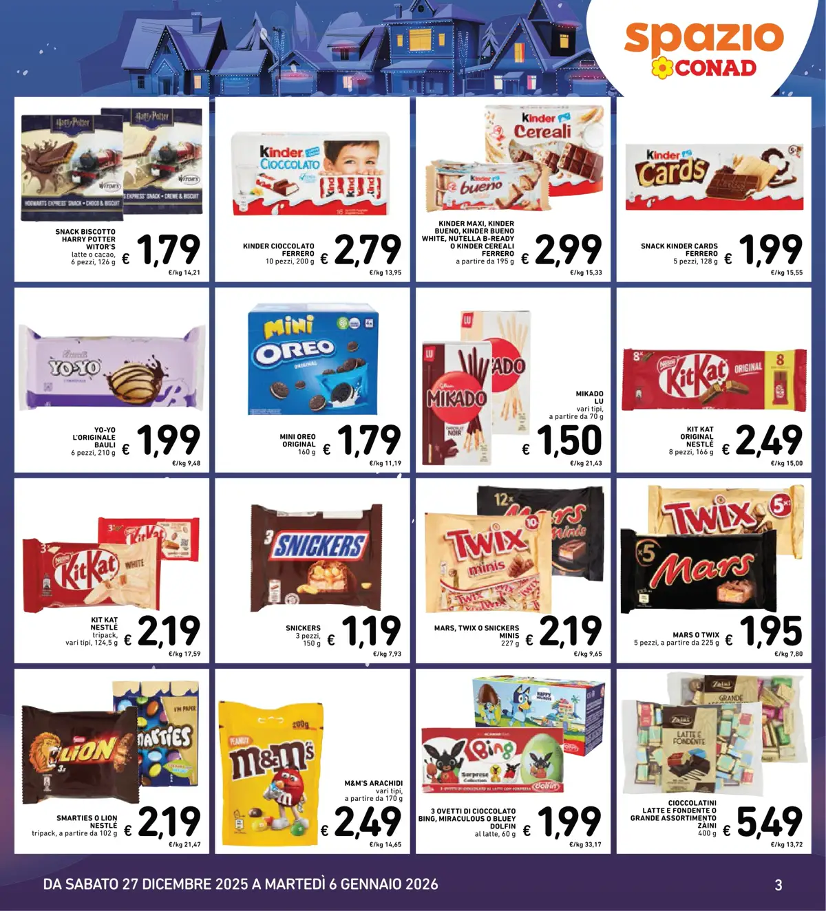 Volantino Spazio Conad Speciale Epifania dal 27/12/2025
