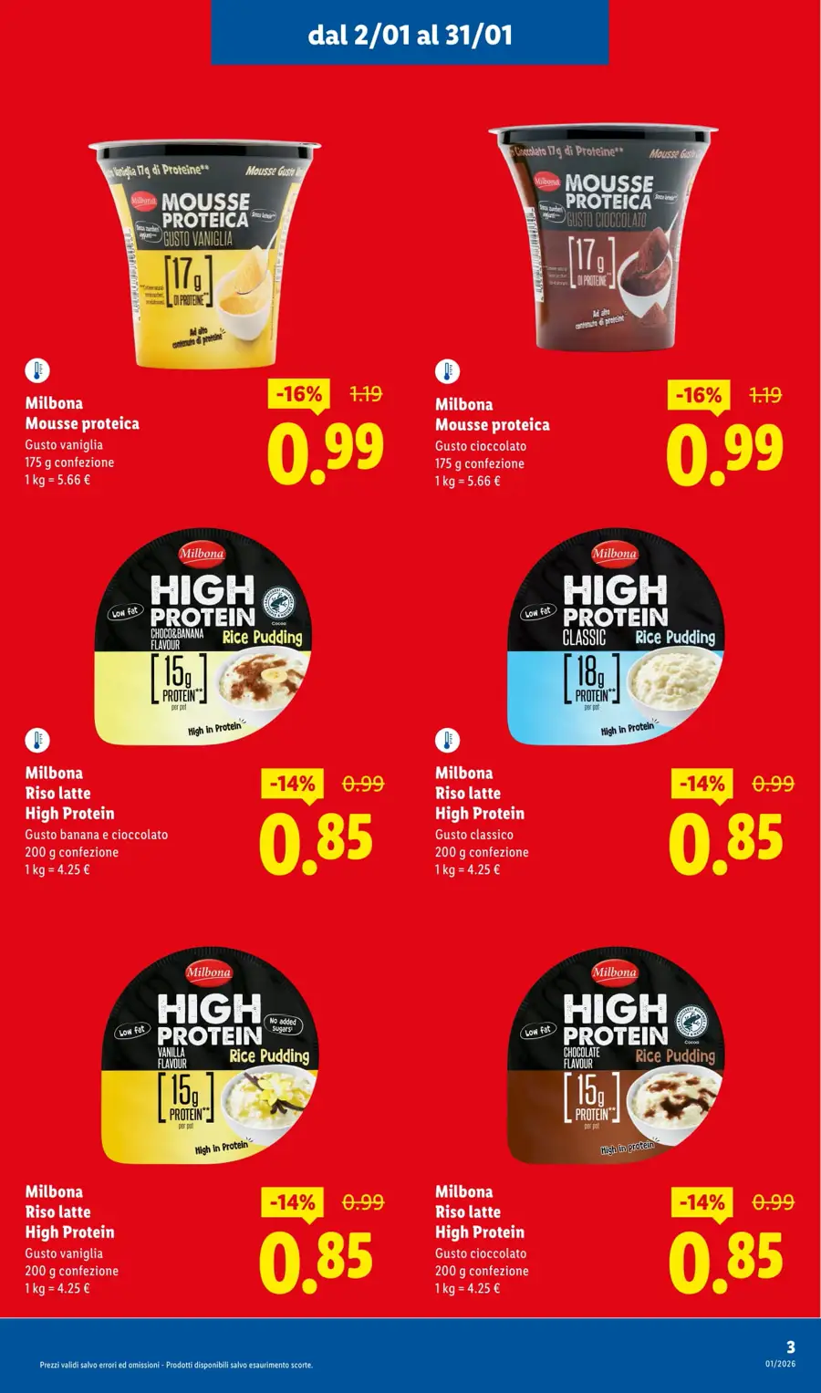 Volantino Lidl Ribassi di Gennaio dal 2 al 31/01/2026