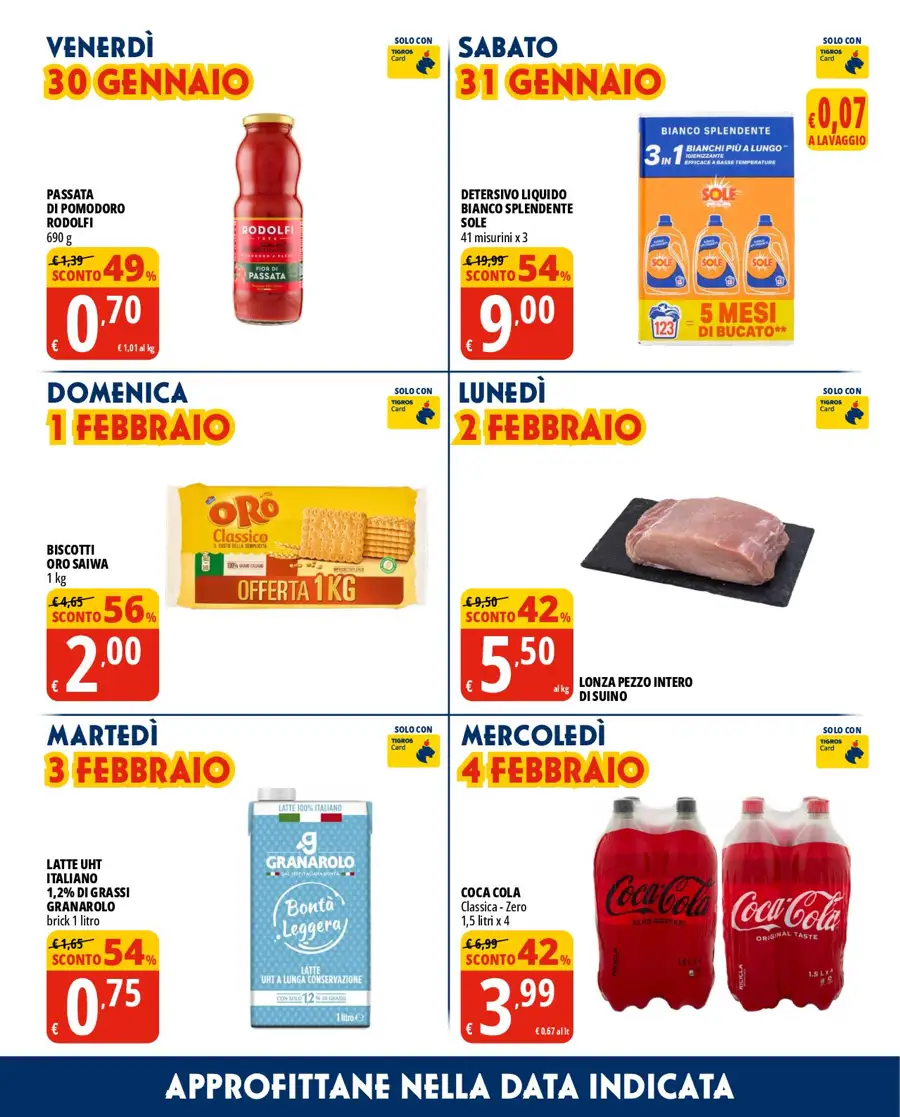 Volantino Tigros Le 14 Follie dal 28/01 al 10/02/2026