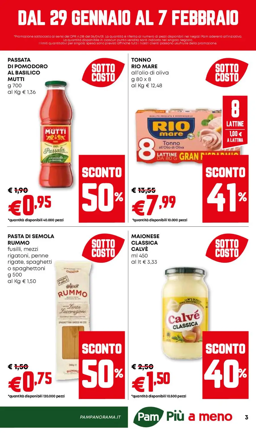 Volantino Pam Sottocosto dal 29/01 al 7/02/2026