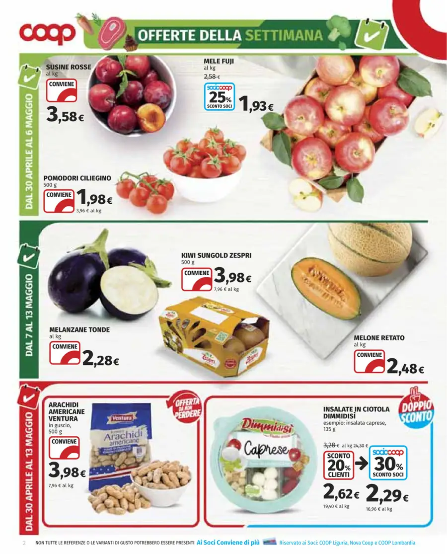 Volantino Coop Sconti fino al 50% dal 30/4 fino al 13/5/2026