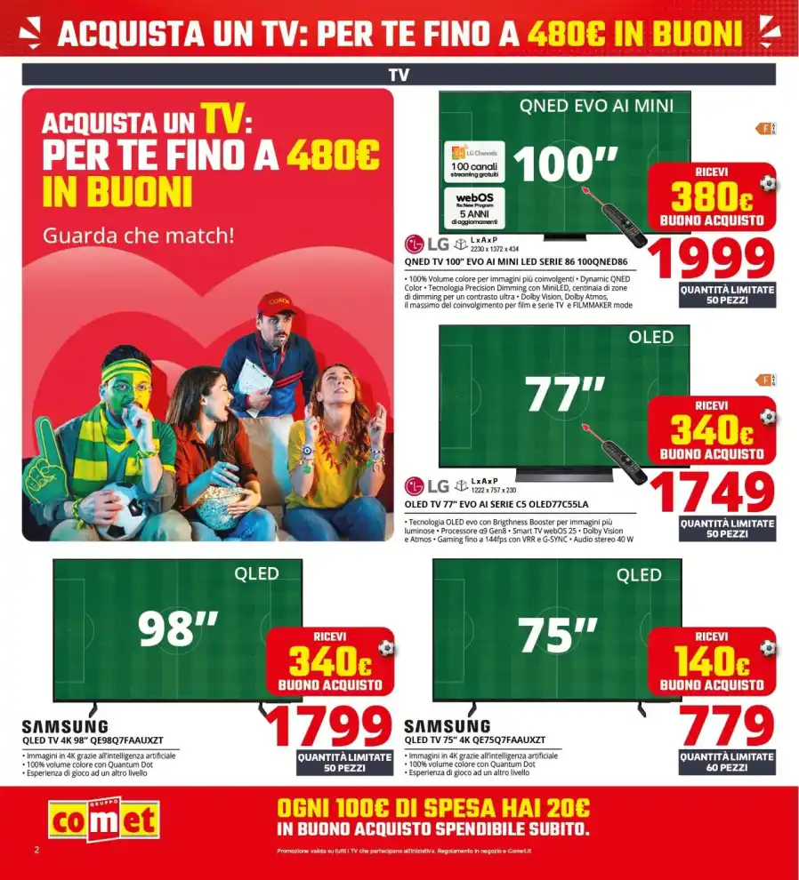 Volantino Comet Black Friday Summer Edition dal 4/6 fino al 17/6/2026