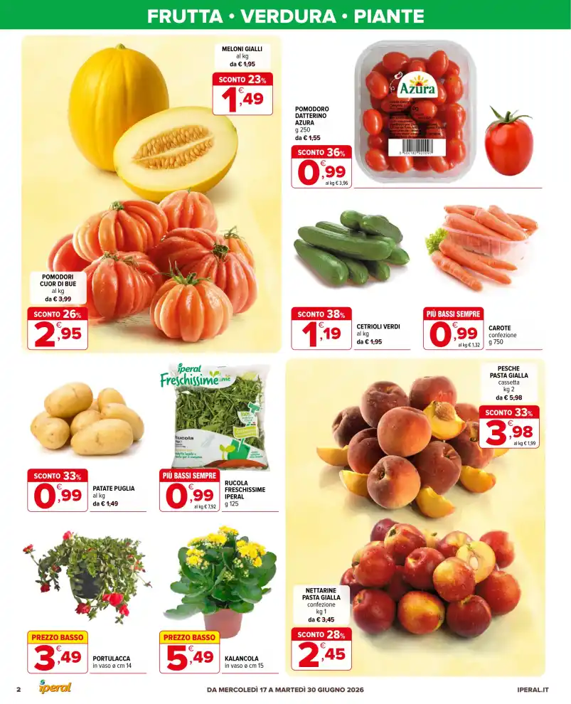 Volantino Iperal Sconto 40% fino al 30/6 dal 17/6/2026