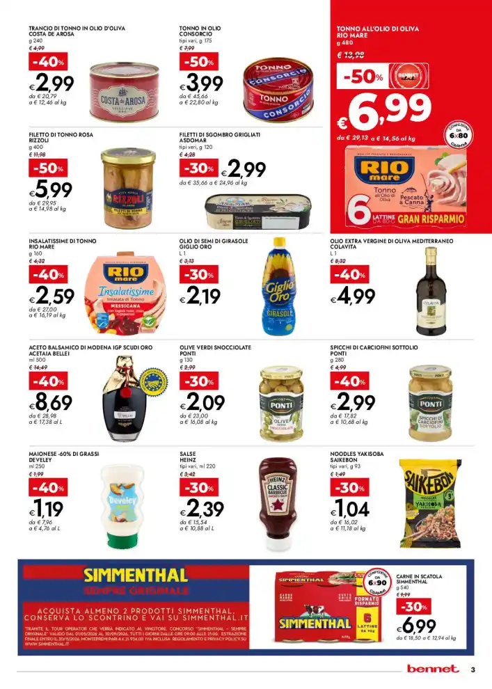Volantino Bennet Sconti 30 40 50 dal 18/6 fino al 1/7/2026