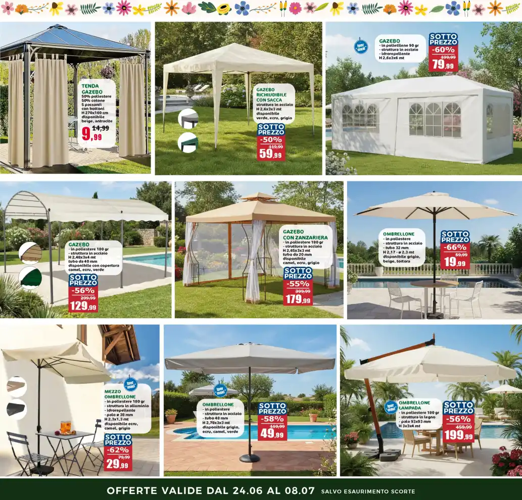 Volantino Happy Casa Store Sottoprezzi Summer Edition fino al 8/7 dal 24/6/2026