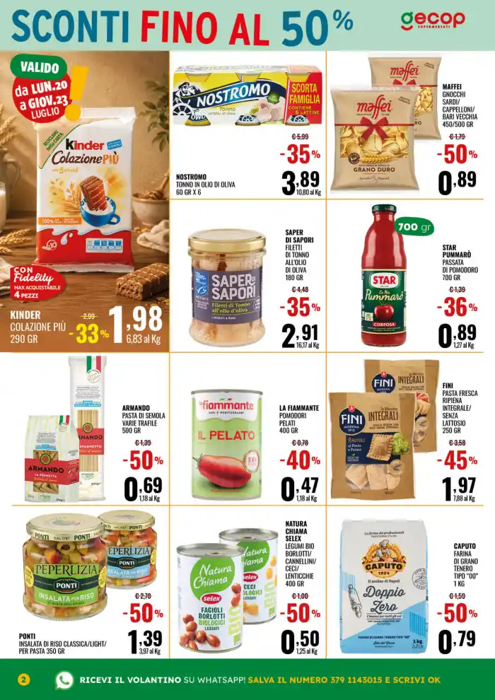 Volantino Gecop Sconti fino al 50% dal 13/7 fino al 26/7/2026