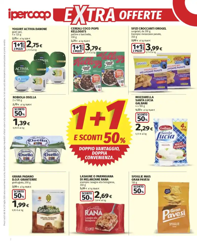 Volantino Ipercoop Extra offerte dal 16/7 fino al 29/7/2026