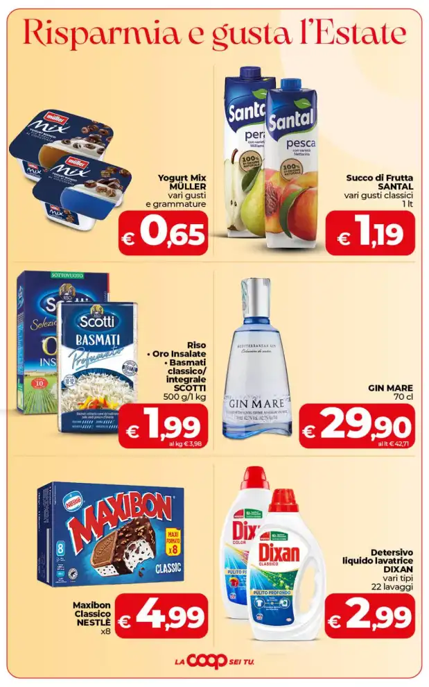 Volantino Coop Sicilia Risparmia e gusta l’Estate dal 10/7 fino al 20/7/2026