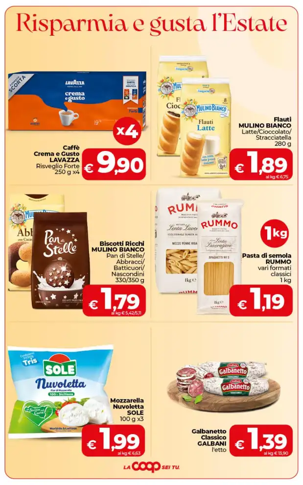 Volantino Coop Sicilia Risparmia e gusta l’Estate dal 10/7 fino al 20/7/2026