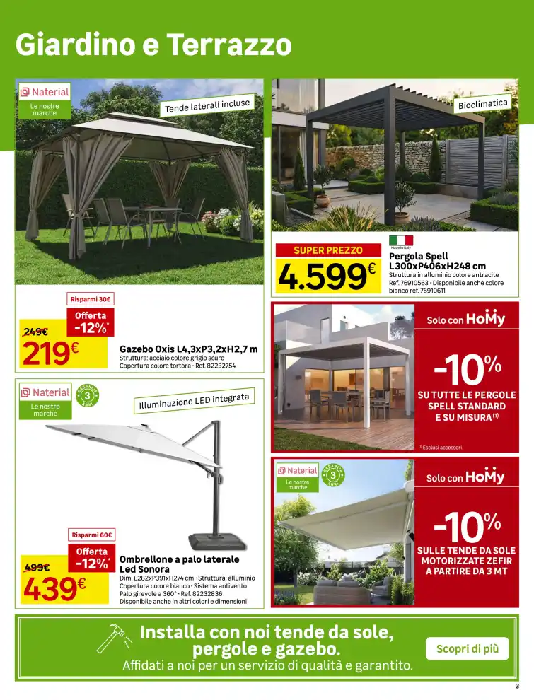 Volantino Leroy Merlin Offerte al sole dal 8/7 fino al 3/8/2026