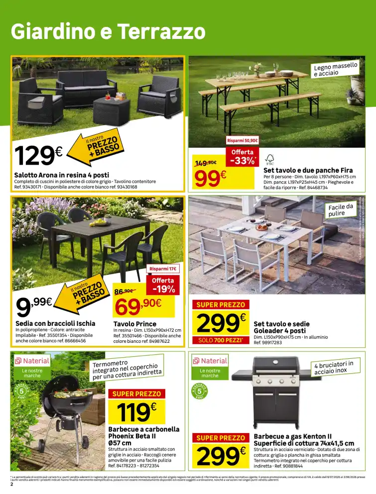 Volantino Leroy Merlin Offerte al sole dal 8/7 fino al 3/8/2026