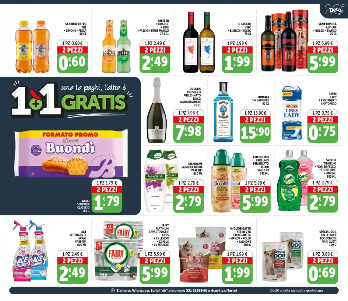 Volantino Decò 1+1 Gratis dal 21/7 fino al 30/7/2026