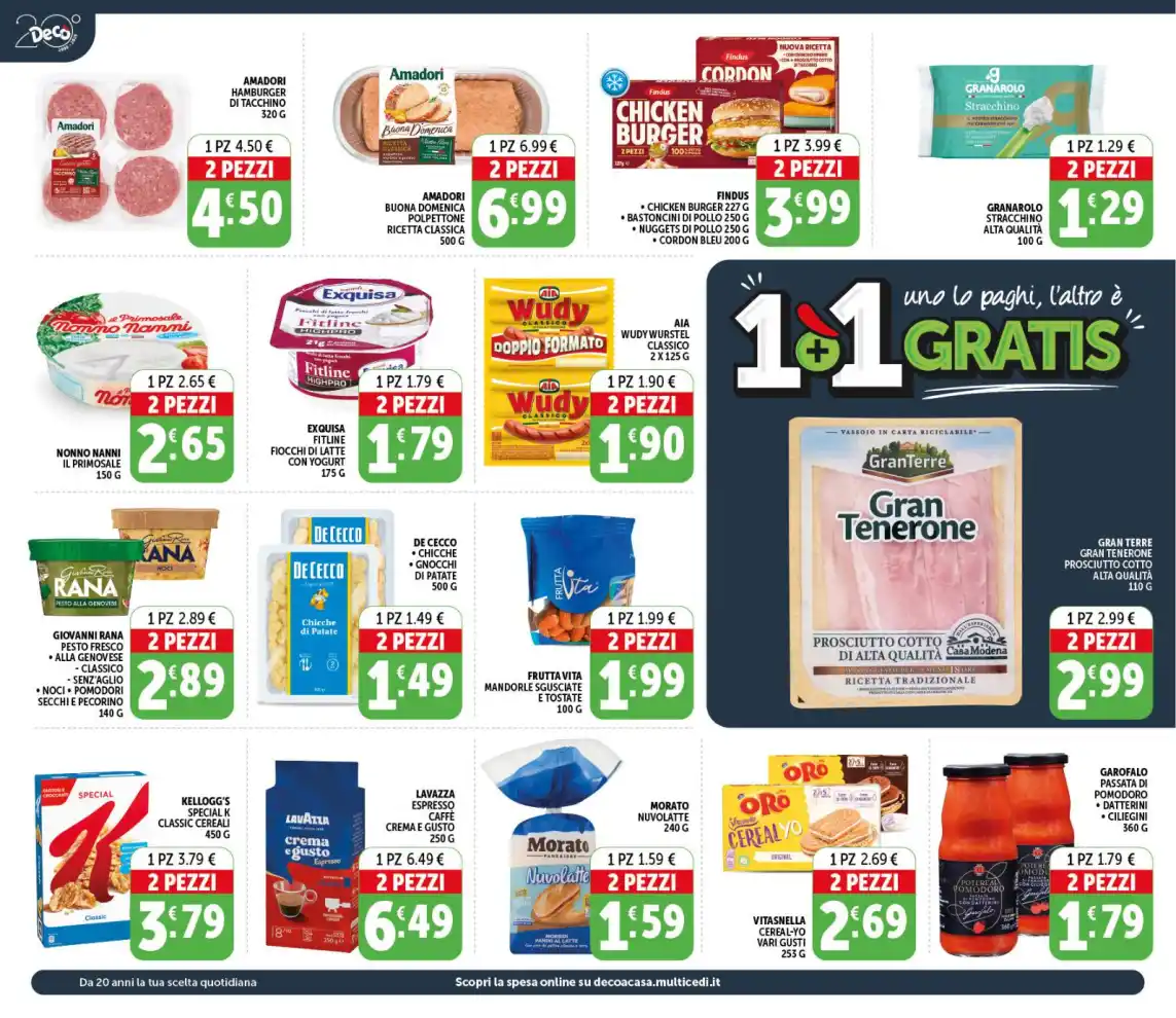 Volantino Decò 1+1 Gratis dal 21/7 fino al 30/7/2026
