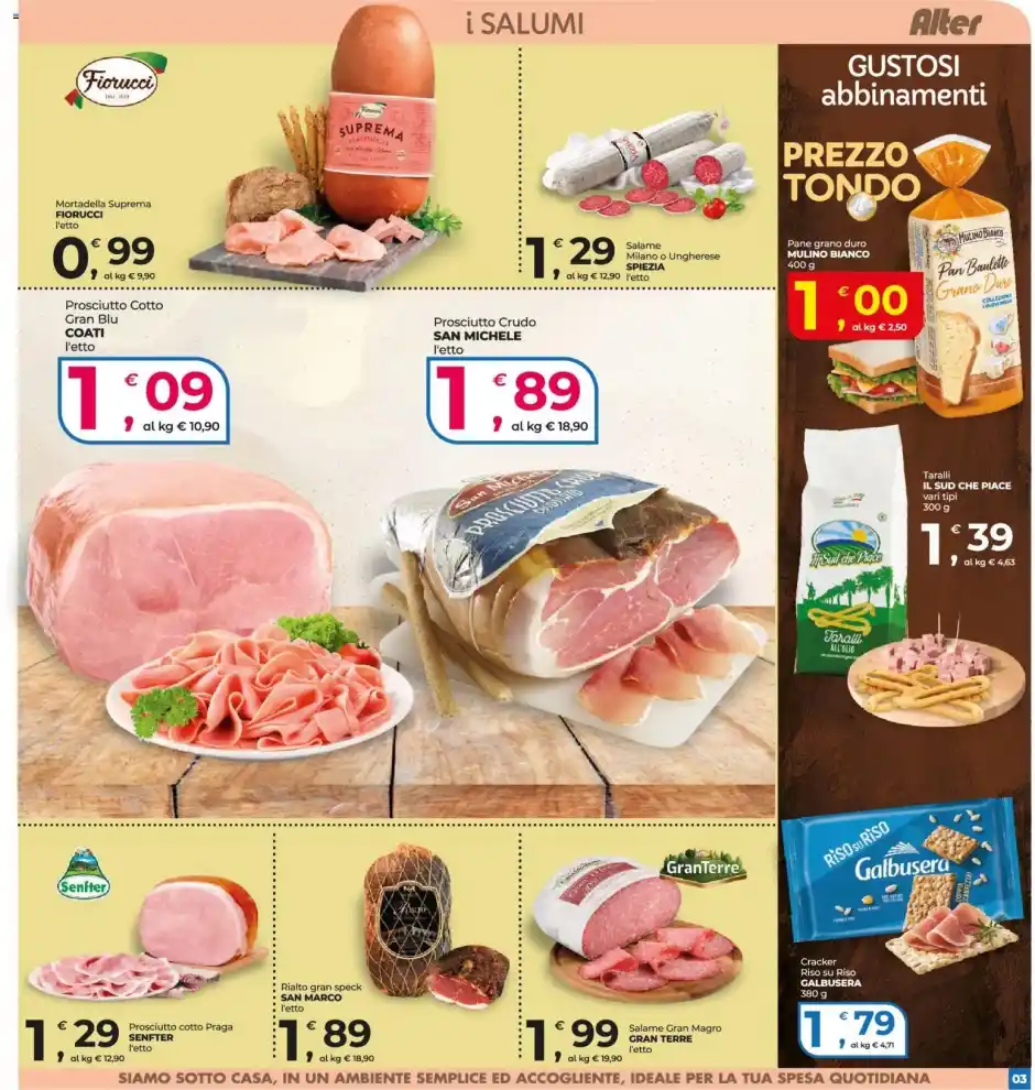 Volantino Alter Discount Prezzi Tondi dal 23/7 fino al 5/8/2026