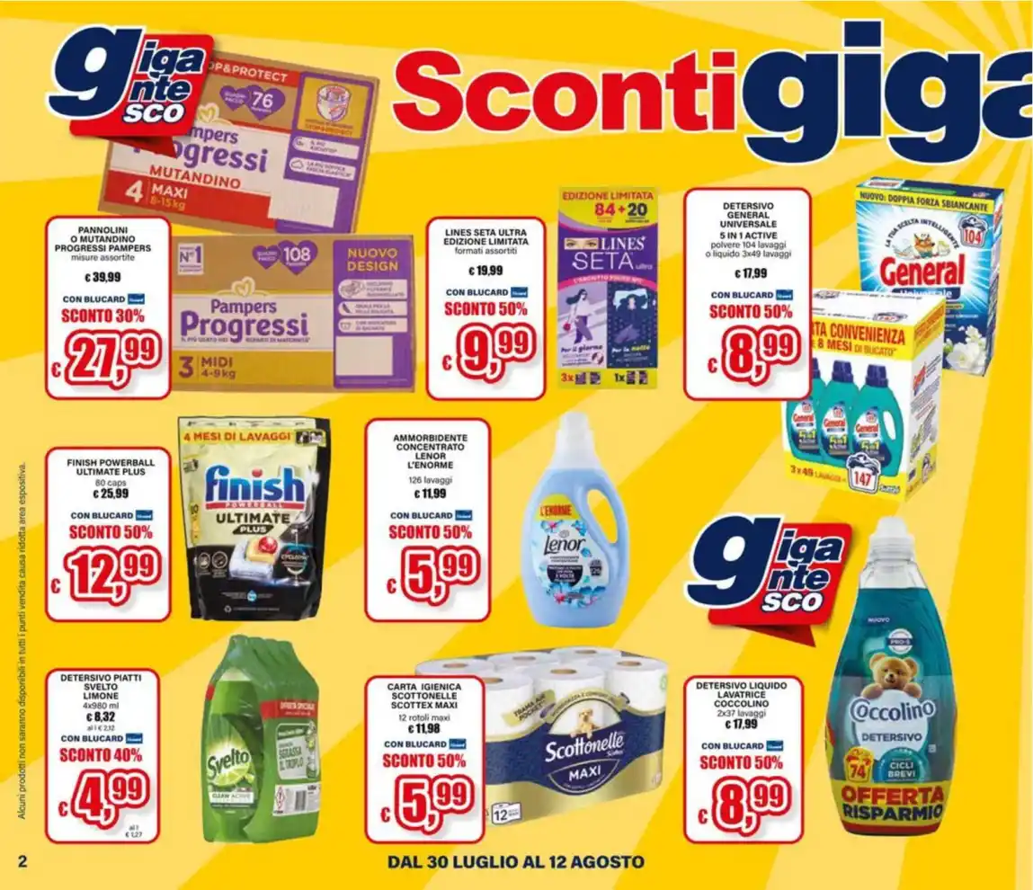 Volantino Il Gigante Sconti Giganteschi dal 30/7 fino al 12/8/2026