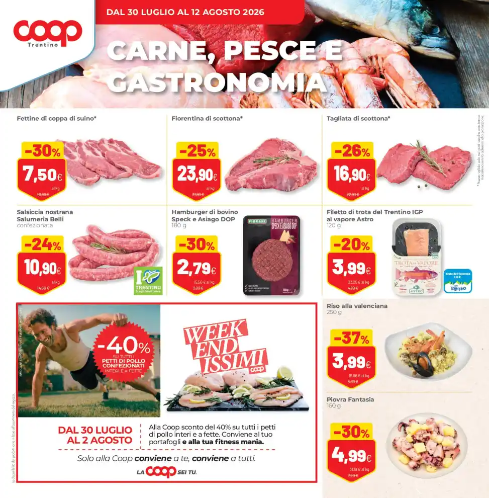 Volantino Coop Trentino Grandi sconti dal 30/7 fino al 12/8/2026