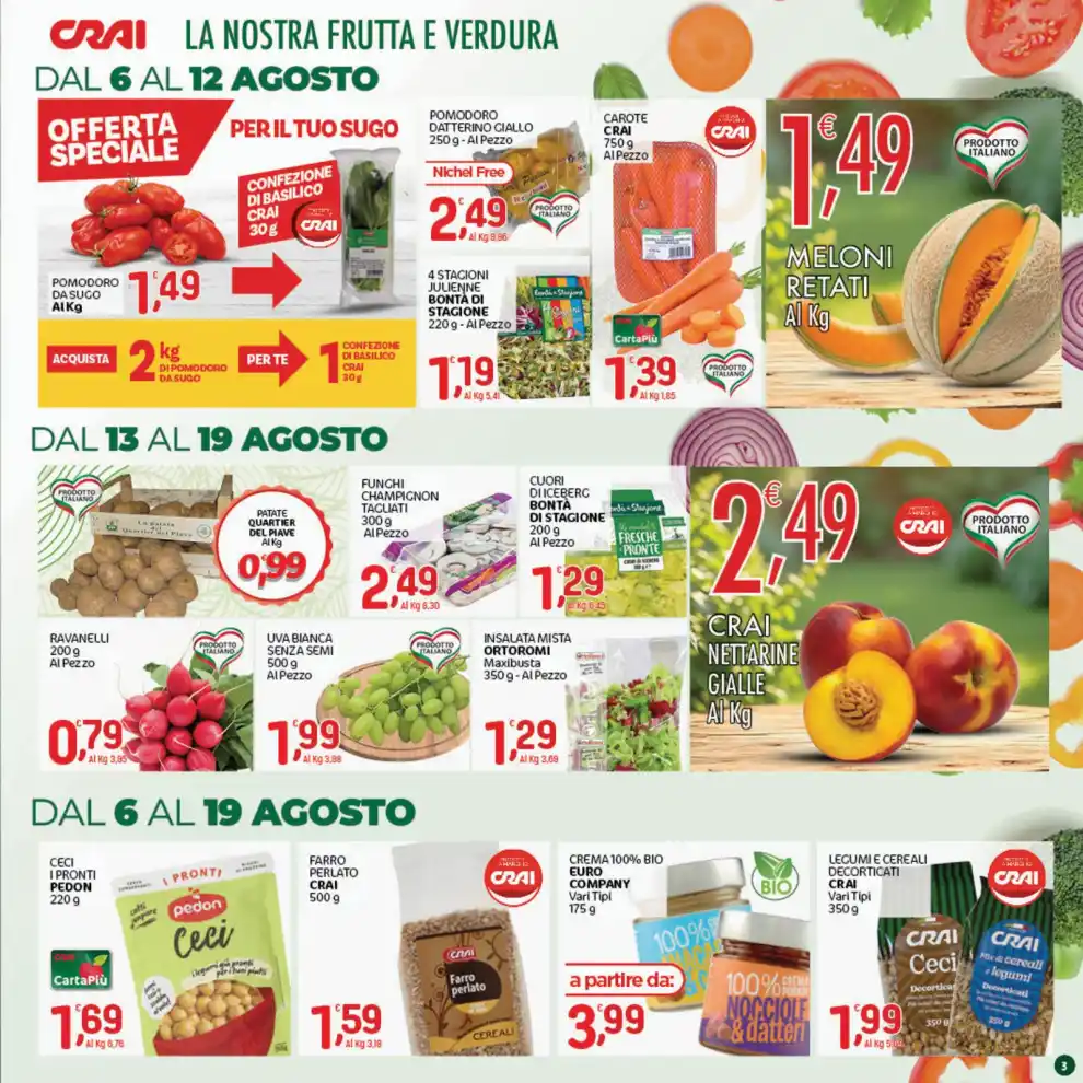 Volantino Crai Offerte bollenti dal 6/8 fino al 19/8/2026