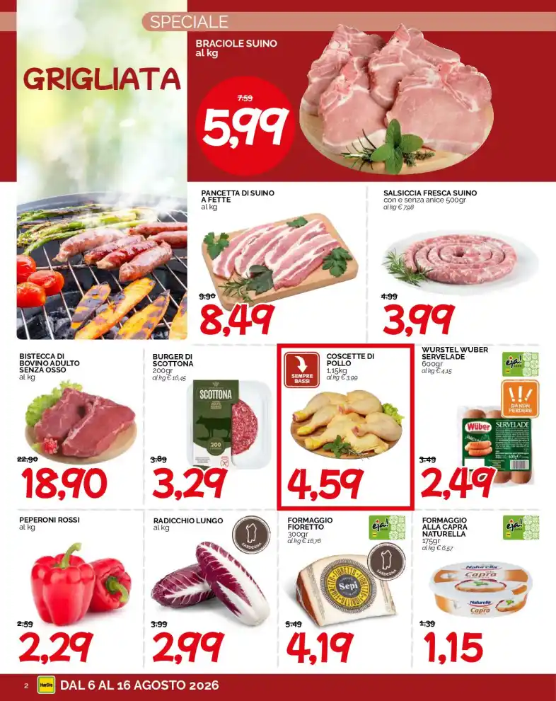 Volantino HarDis Buon Ferragosto dal 6/8 fino al 16/8/2026