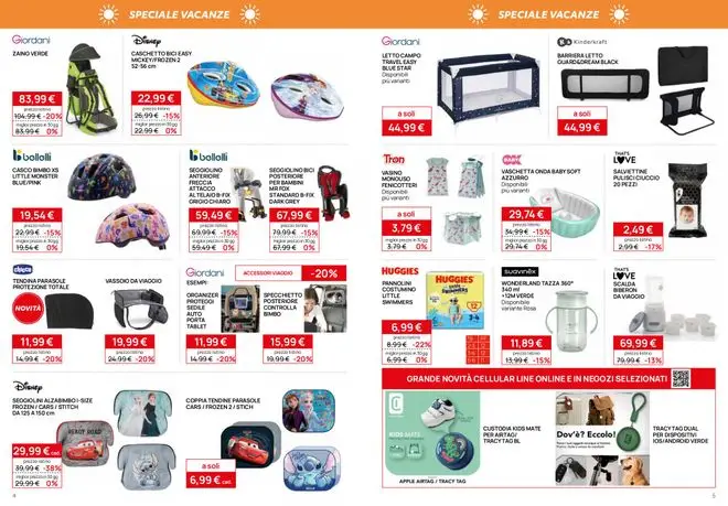 Volantino Prenatal Saldi estivi dal 27/7 fino al 17/8/2026