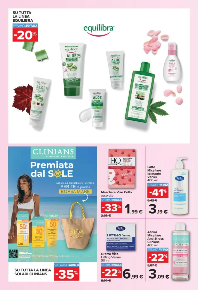 Volantino Carrefour La tua idea di bellezza dal 7/8 fino al 27/8/2025