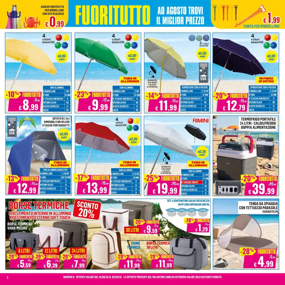 Volantino Satur Fuoritutto dal 1/8 fino al 3/9/2026