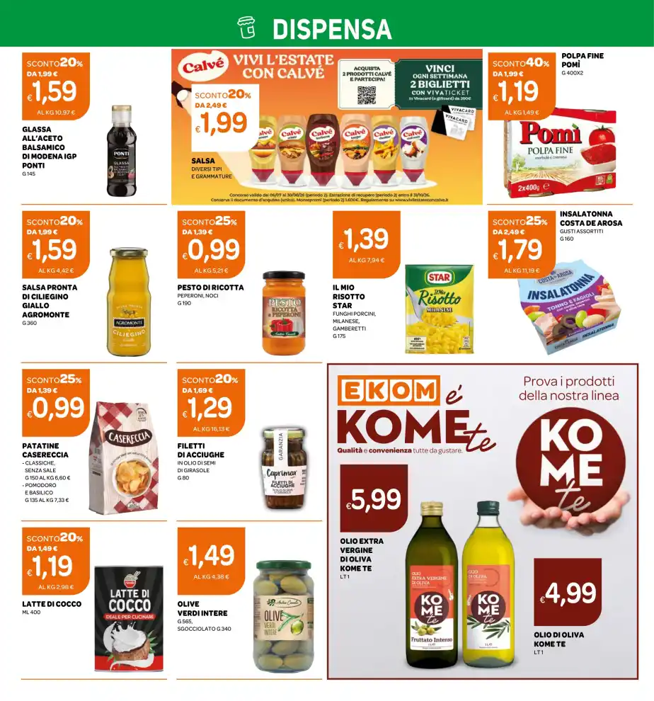 Volantino Ekom I Magnifici 7 dal 11/8 fino al 24/8/2026