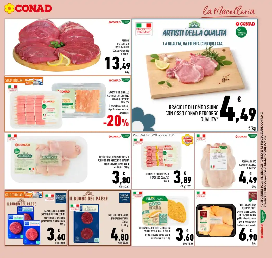 Volantino Conad Super Risparmio dal 12/8 fino al 25/8/2026