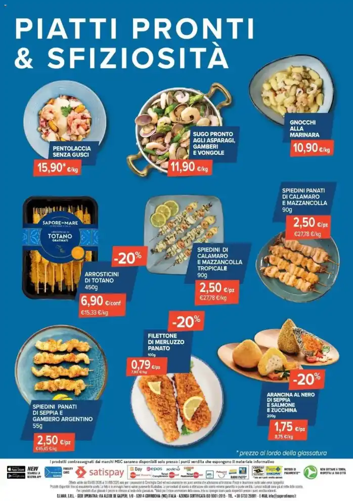 Volantino Sapore di mare Il mare ad agosto conviene dal 3/8 fino al 31/8/2026