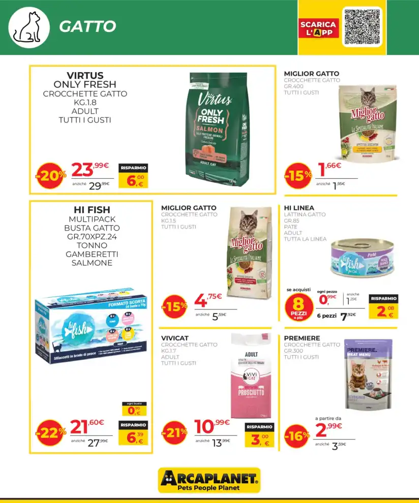 Volantino Arcaplanet Offerte Flash dal 17/8 fino al 26/8/2026