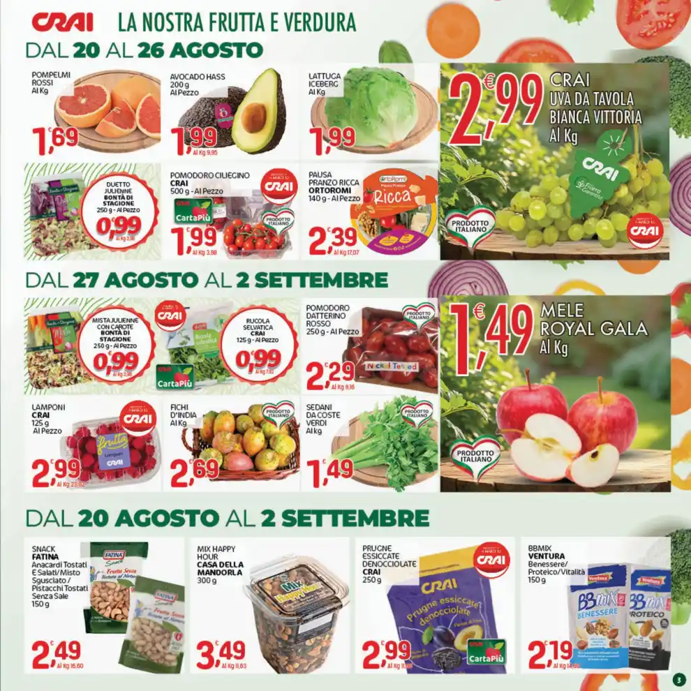 Volantino Crai È Estate è Scontata dal 20/8 fino al 2/9/2026