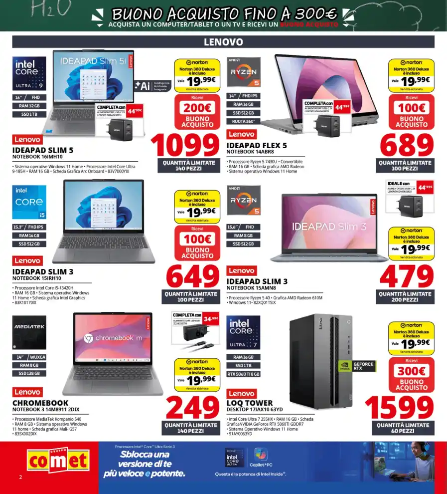 Volantino Comet Back to School dal 20/8 fino al 9/9/2026