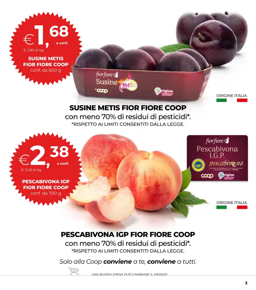 Volantino Coop.fi Weekend ottimi prezzi dal 13/8 fino al 26/8/2026