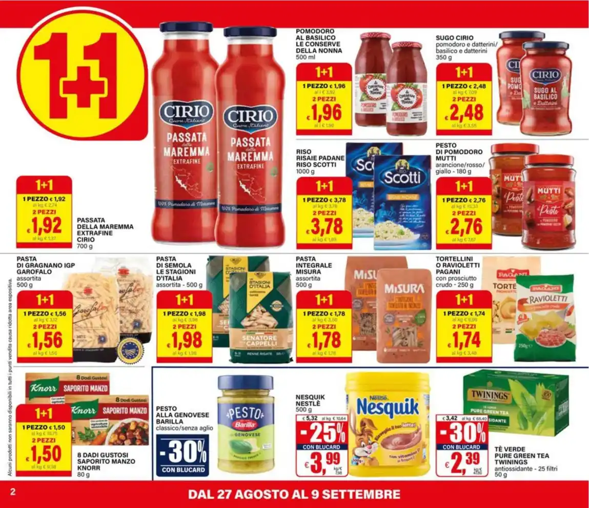 Volantino Il Gigante Uno è Gratis dal 27/8 fino al 9/9/2026