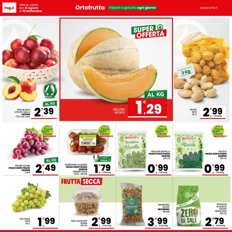 Volantino Despar Sicilia Accendi il risparmio dal 31/8 fino al 10/9/2026