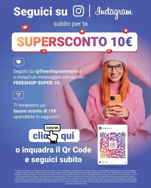 Volantino FreeShop Acquista 2 prodotti, il meno caro lo paghi la metà dal 24/8 fino al 16/9/2026