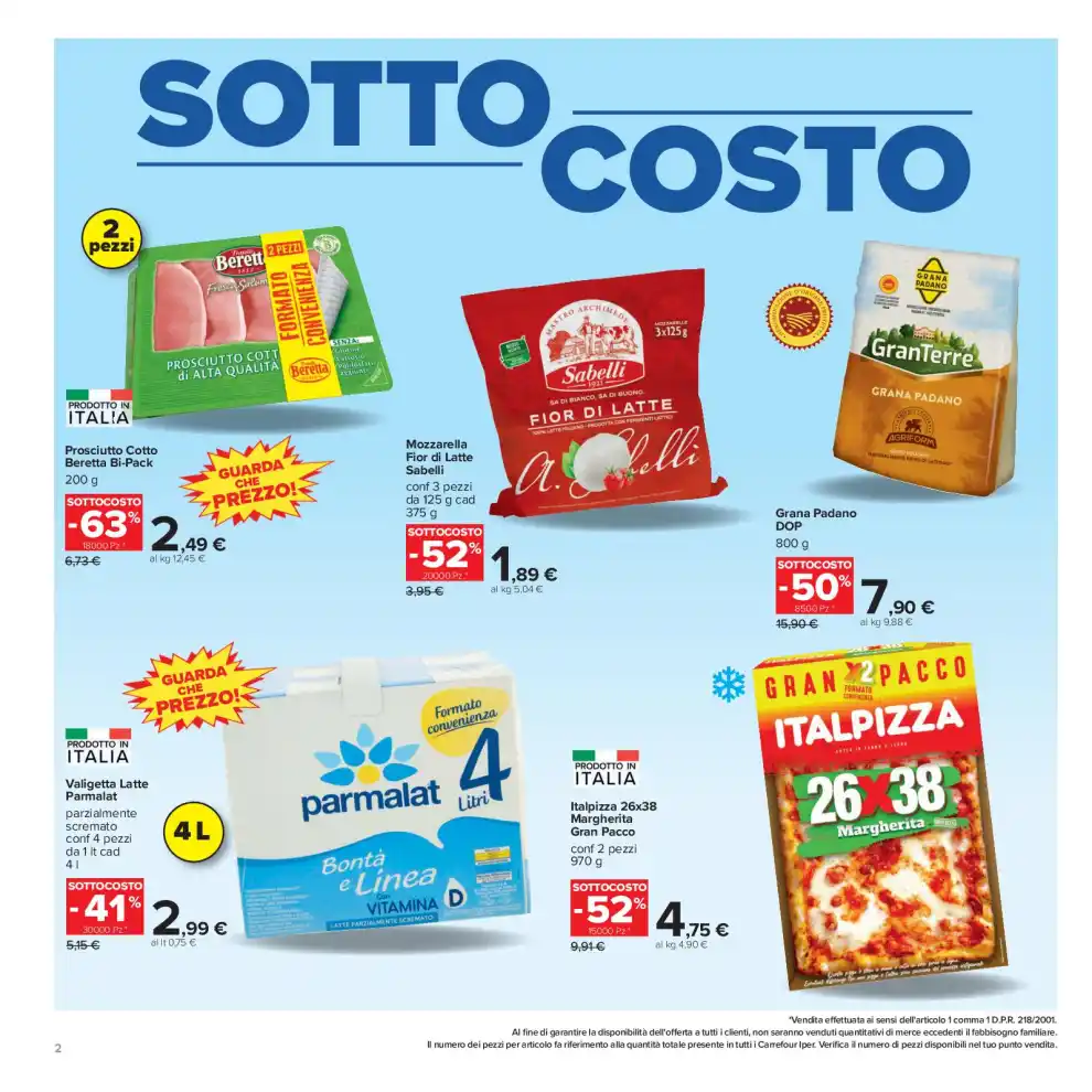 Volantino Carrefour Sottocosto dal 4/9 fino al 13/9/2026