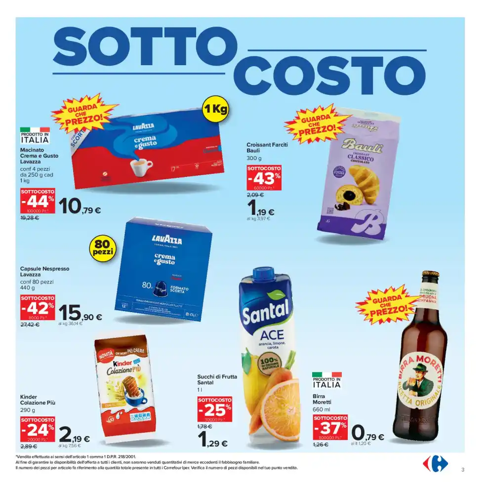 Volantino Carrefour Sottocosto dal 4/9 fino al 13/9/2026