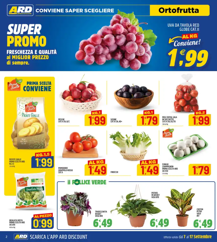Volantino Ard Discount Super Prezzi dal 7/9 fino al 17/9/2026
