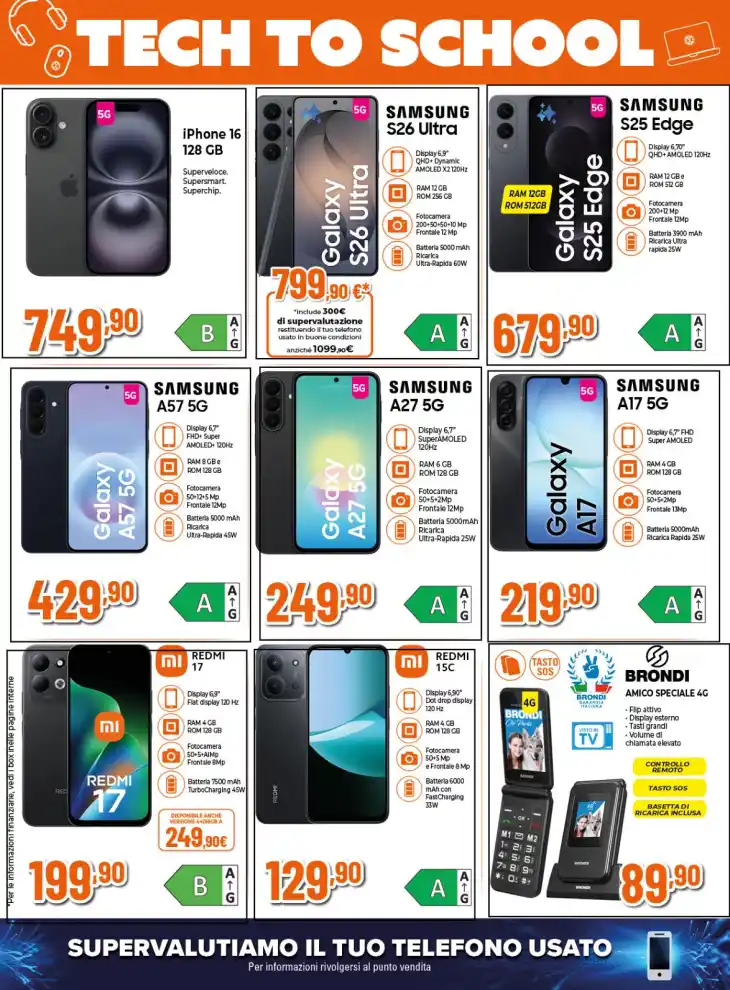 Volantino Expert Tech to School dal 3/9 fino al 16/9/2026