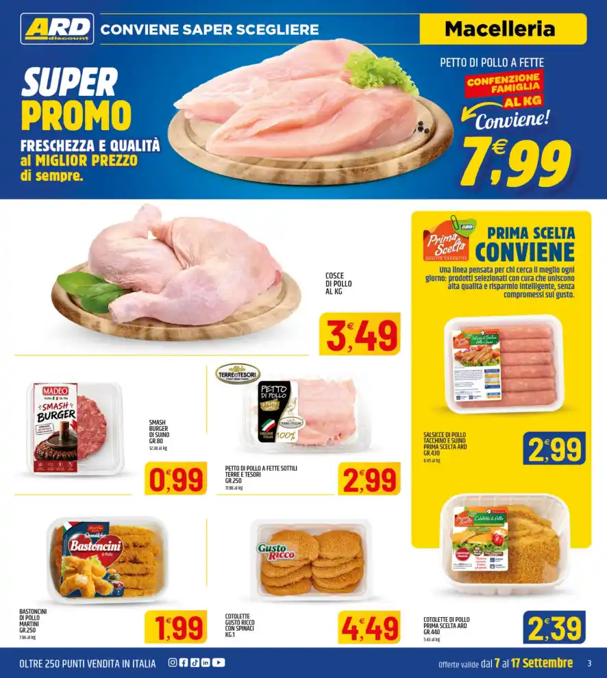 Volantino Ard Discount Super Prezzi dal 7/9 fino al 17/9/2026