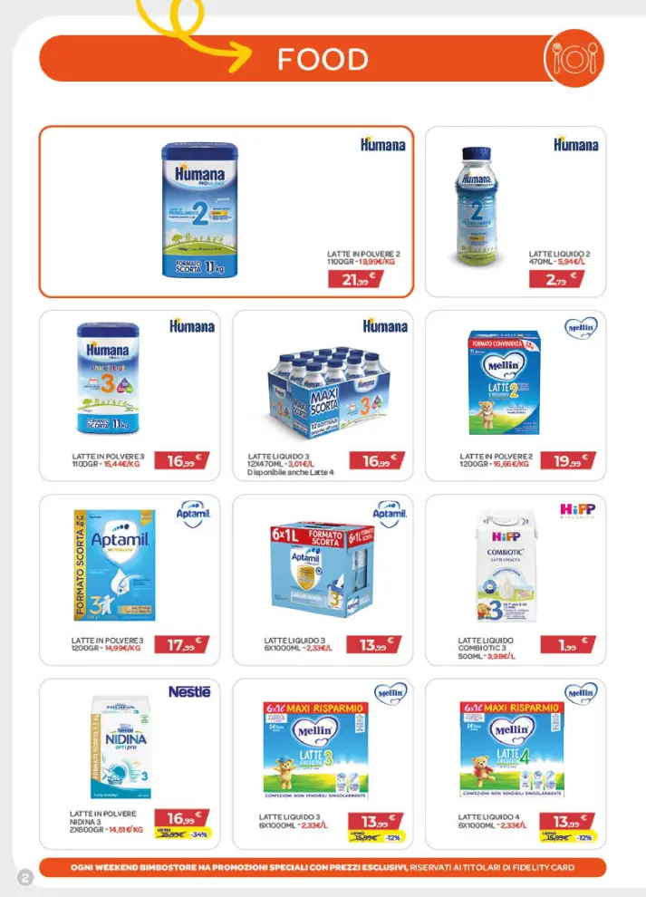 Volantino Bimbostore Pronti per la scuola dal 27/8 fino al 30/9/2026