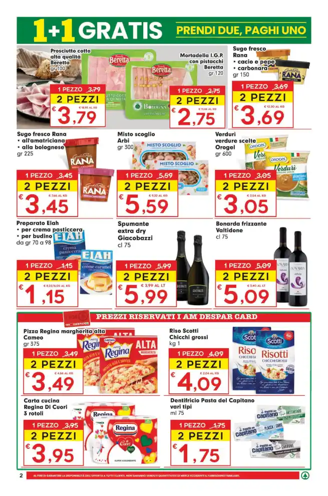 Volantino Despar Express Offerte 1+1 Gratis dal 10/9 fino al 23/9/2026