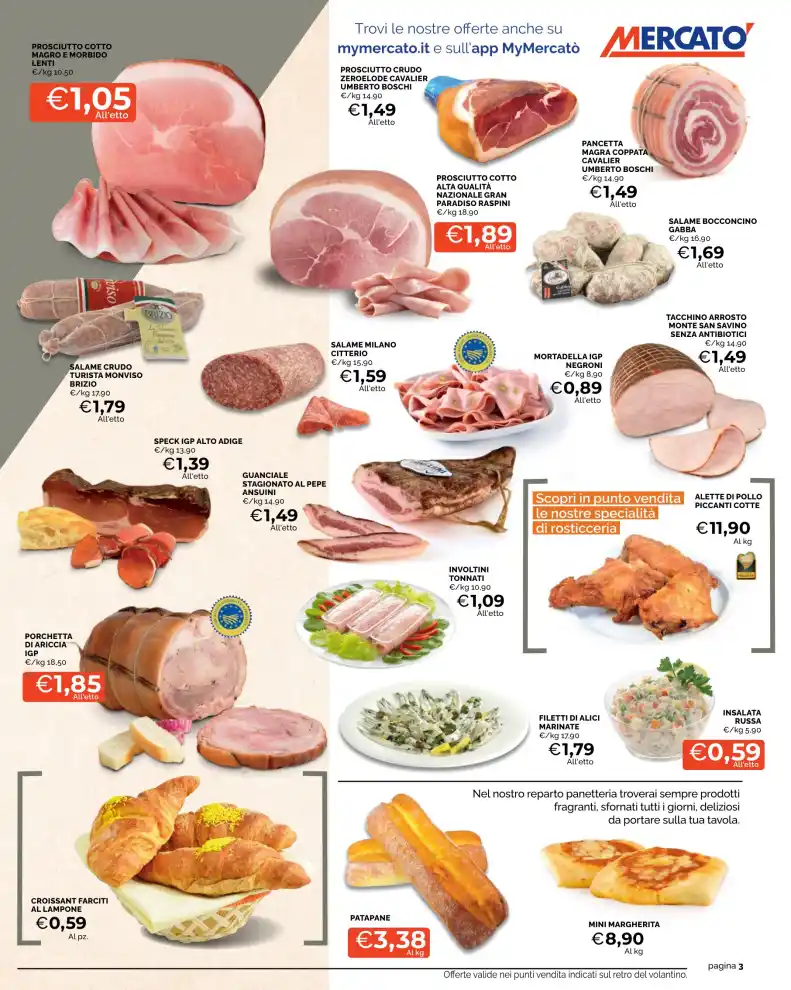 Volantino Mercatò Al costo conviene sempre dal 17/9 fino al 30/9/2026