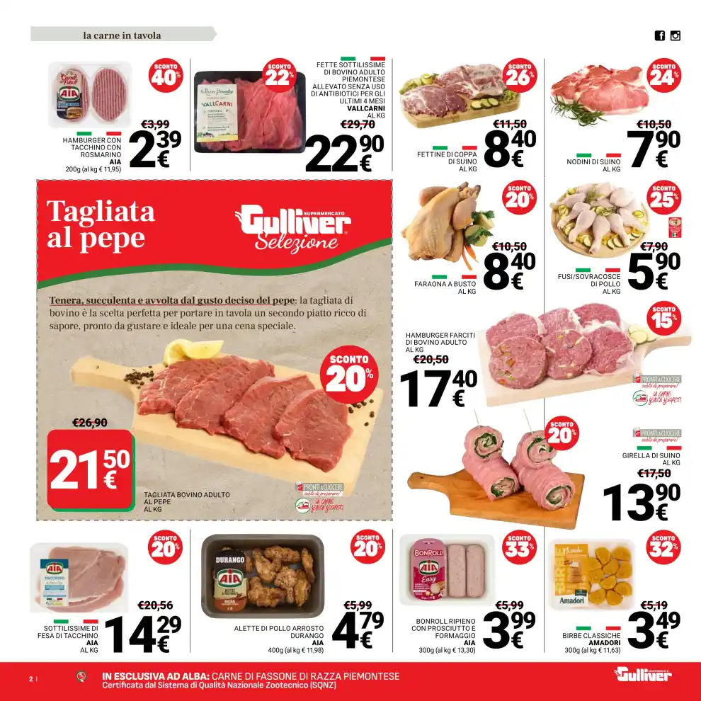 Volantino Gulliver Tanti sconti del fine settimana dal 18/9 fino al 28/9/2026
