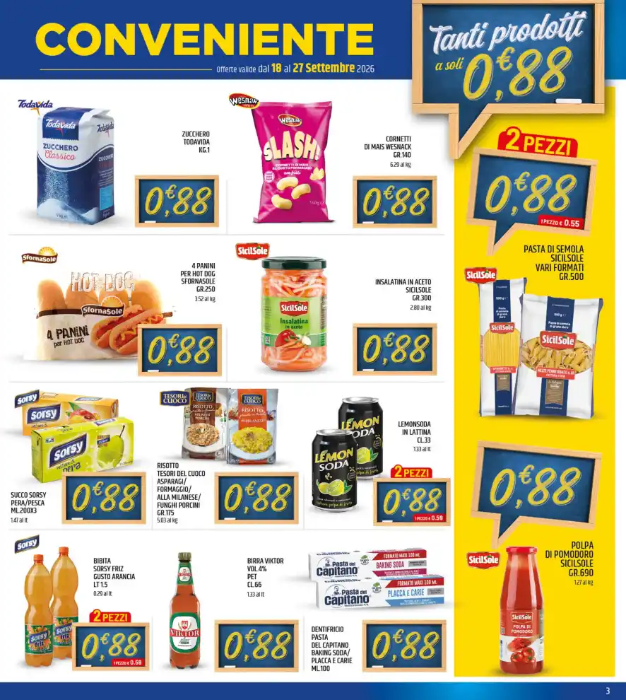 Volantino Ard Discount Weekend sottoprezzo dal 18/9 fino al 27/9/2026